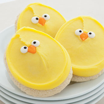 NEW! Buttercream Frosted Chick cookies